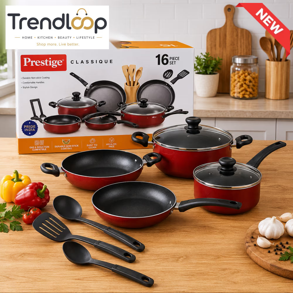 PRESTIGE CLASSIQUE NON-STICK COOKWARE SET - 16 PIECE SET