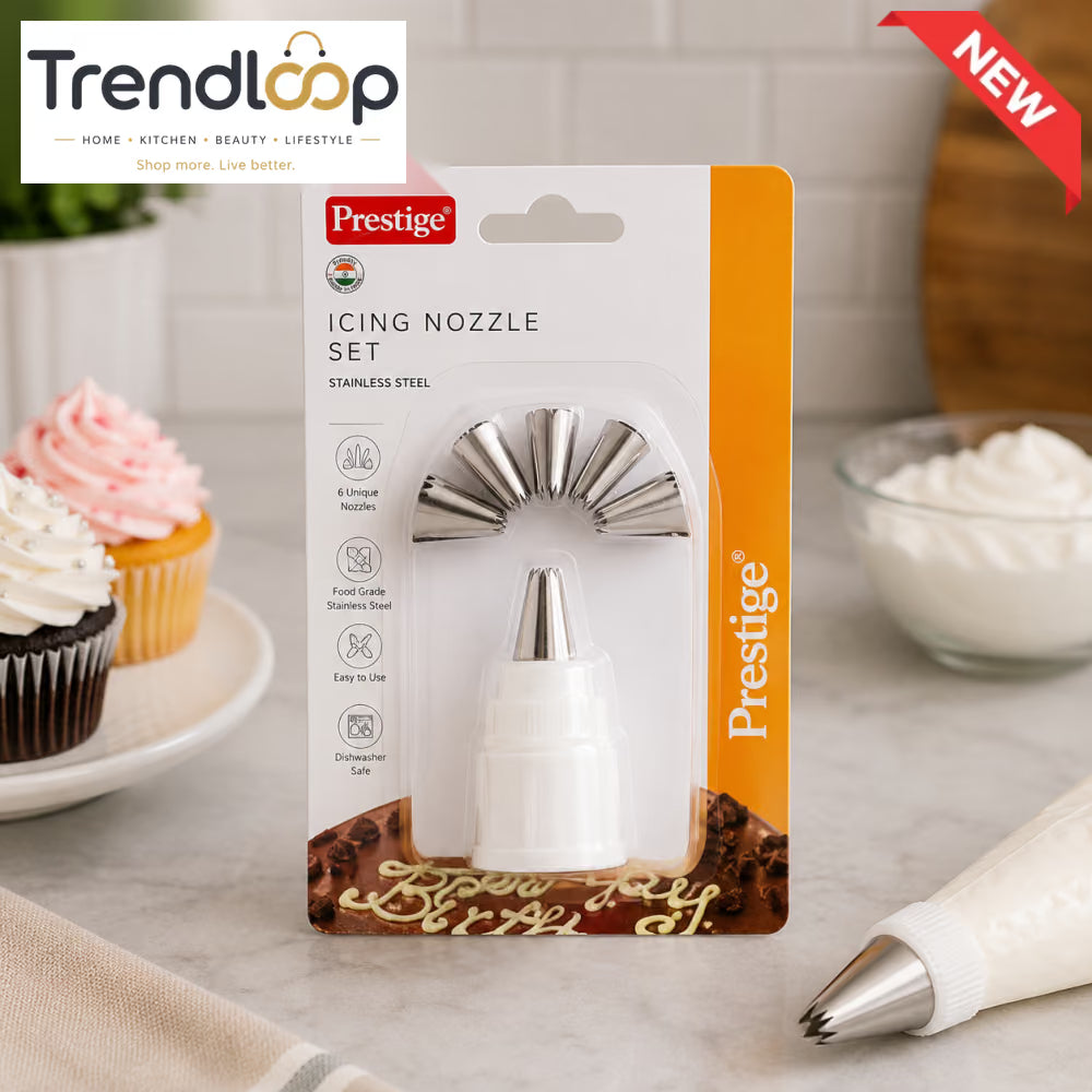 PRESTIGE STAINLESS STEEL ICING NOZZLE SET WITH COUPLER