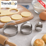 PRESTIGE 3-PIECE STAINLESS STEEL DONUT & BISCUIT CUTTER SET