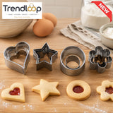PRESTIGE 12-PIECE STAINLESS STEEL BISCUIT COOKIE CUTTER SET