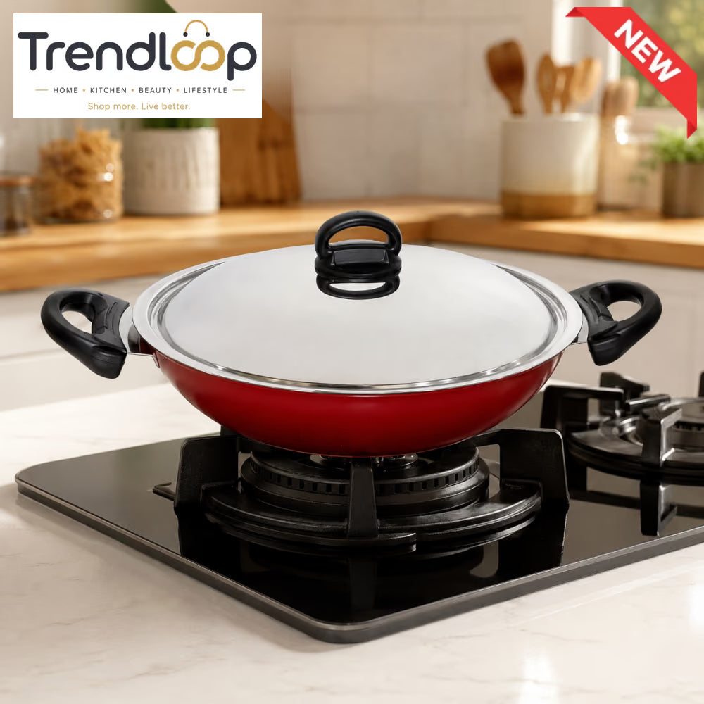 PRESTIGE CLASSIQUE NON-STICK KADHAI WITH STAINLESS STEEL LID  - 26 CM