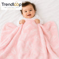 HAPPIMUMS BABY PLUSH SLEEPING BLANKET DOUBLE PLY BASEBALL 110 x 80 - PINK