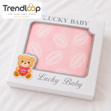 HAPPIMUMS BABY PLUSH SLEEPING BLANKET DOUBLE PLY BASEBALL 110 x 80 - PINK