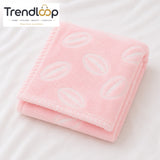HAPPIMUMS BABY PLUSH SLEEPING BLANKET DOUBLE PLY BASEBALL 110 x 80 - PINK