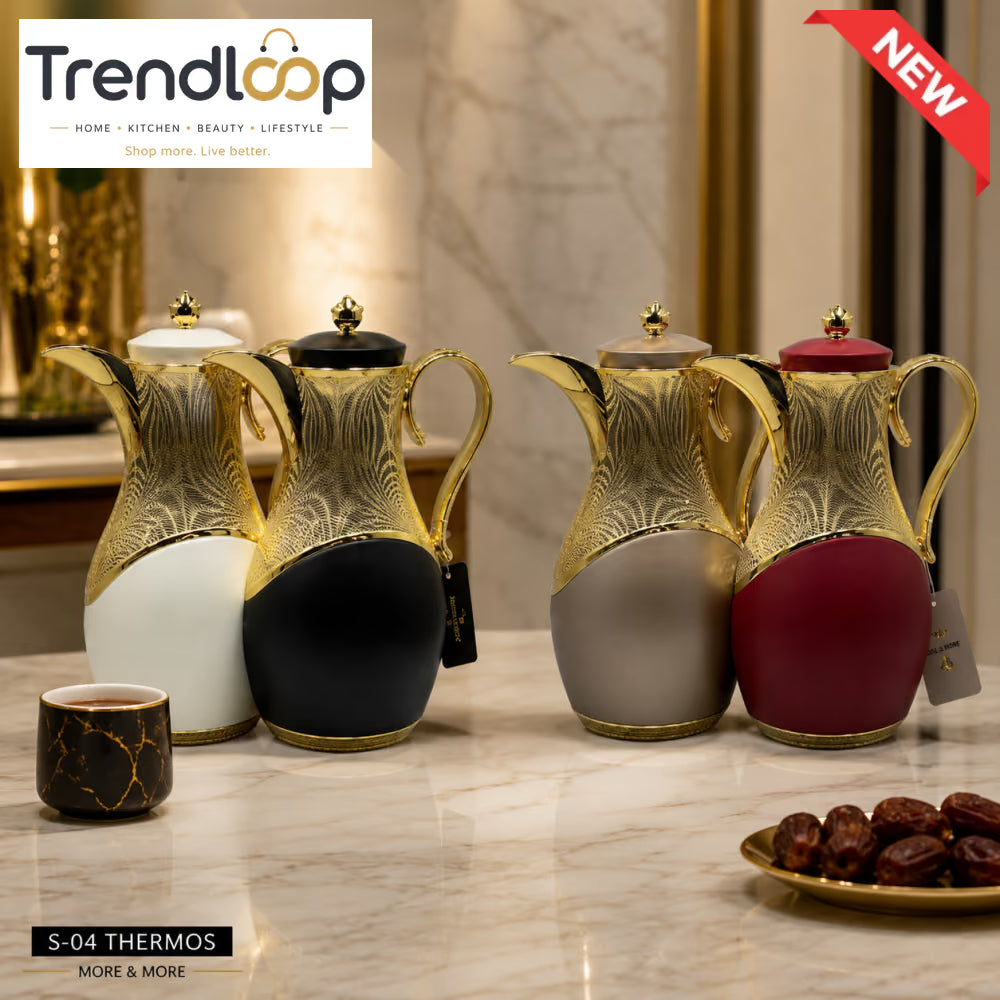 LUXURY INSULATED ARABIC COFFEE & TEA THERMOS – 1.0 LITRE