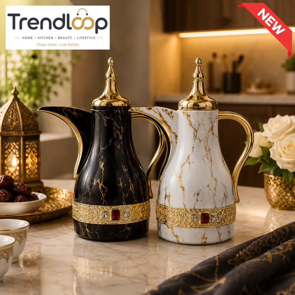 LUXURY ARABIC VACUUM INSULATED COFFEE DALLAH 1.0 LITER 1-piece