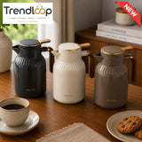 VACUUM INSULATED HOT & COLD THERMAL JUG WITH WOOD-GRAIN HANDLE 1.5 LITER 1-PIECE