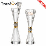 LUXURY CRYSTAL TEALIGHT CANDLE HOLDER SET - 2 PCS