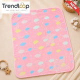 HAPPIMUMS BABY PLUSH SLEEPING BLANKET DOUBLE PLY SPACE DREAM  110 × 80 CM - PINK