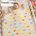 HAPPIMUMS BABY PLUSH SLEEPING BLANKET DOUBLE PLY SPACE DREAM  110 × 80 CM - CREAM