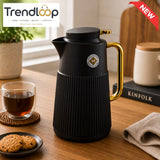 VACUUM INSULATED HOT & COLD THERMAL JUG – BLACK 1.0 LITER 1-PIECE