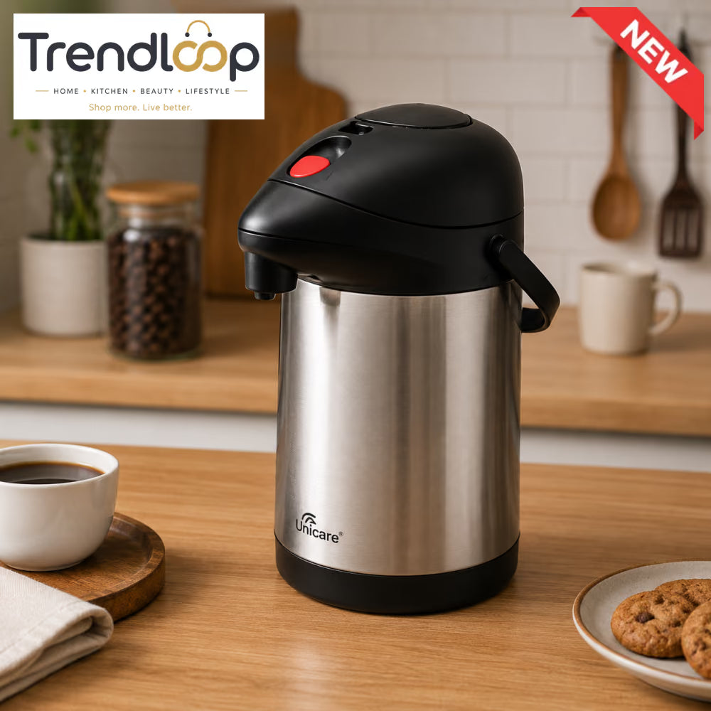 STAINLESS STEEL VACUUM INSULATED AIRPOT DISPENSER 2.5L