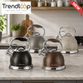 HAUS ROLAND STEEL WHISTLING TEA KETTLE (MARBLE SERIES) 3.0LTR