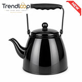BLACK STOVETOP WHISTLING TEA KETTLE 1.5L
