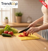 GREEN KITCHEN CUTTING BOARD SET WITH UTILITY KNIFE
