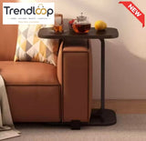 C-SHAPED SIDE TABLE