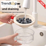 DUAL-LAYER KITCHEN COLANDER AND MIXING BOWL SET