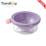 DUAL-LAYER KITCHEN COLANDER AND MIXING BOWL SET
