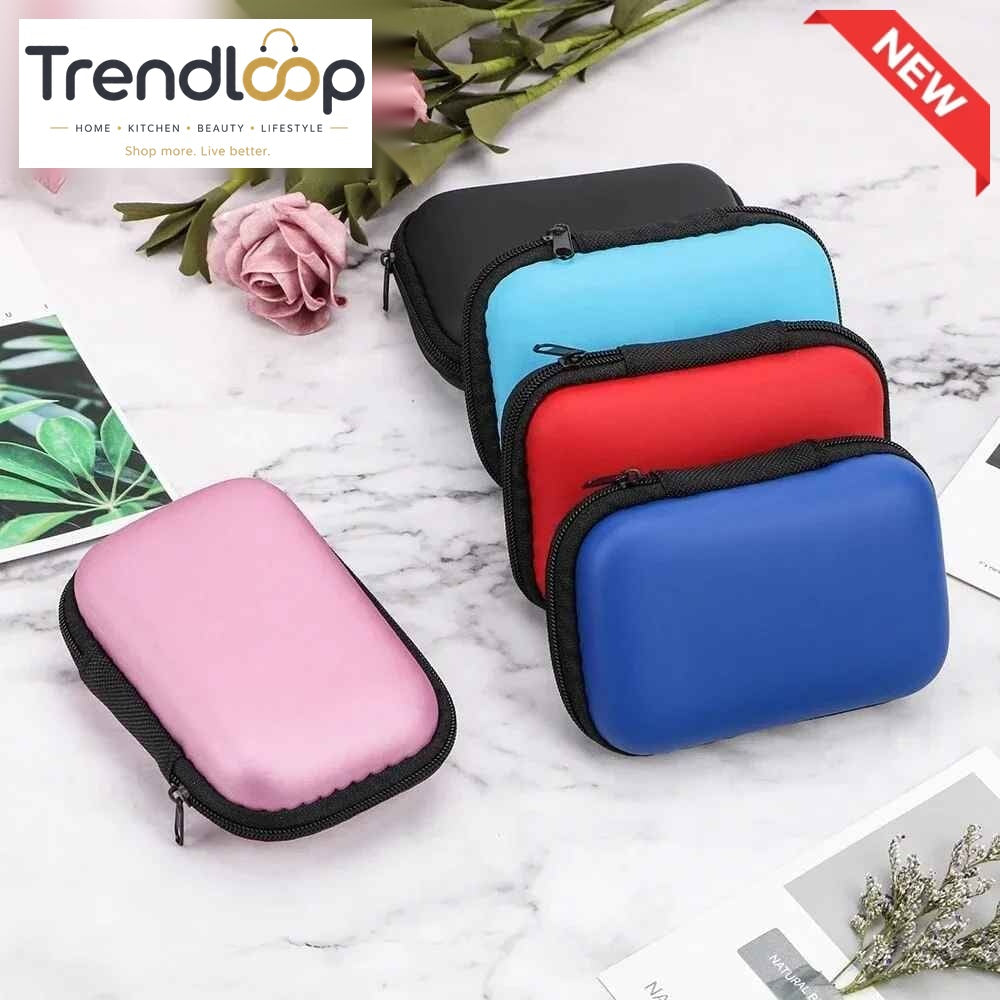 PORTABLE EVA HARD SHELL ZIPPER STORAGE CASE 1-PIECE