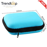PORTABLE EVA HARD SHELL ZIPPER STORAGE CASE 1-PIECE