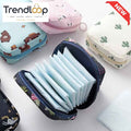 PORTABLE SANITARY PAD STORAGE BAG / MINI MAKEUP & HYGIENE POUCH