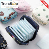 PORTABLE SANITARY PAD STORAGE BAG / MINI MAKEUP & HYGIENE POUCH