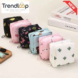 PORTABLE SANITARY PAD STORAGE BAG / MINI MAKEUP & HYGIENE POUCH