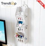 WALL-MOUNTED REMOTE CONTROL & ORGANIZER HOLDER - 3-TIER