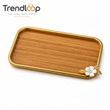 LUXEWOOD PREMIUM WOODEN SERVING PLATTER - SMALL
