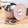 MULTIFUNCTIONAL STAINLESS STEEL STRAINER & DRAIN BASKET BOWL SET