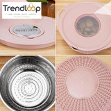 MULTIFUNCTIONAL STAINLESS STEEL STRAINER & DRAIN BASKET BOWL SET