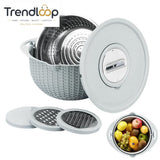 MULTIFUNCTIONAL STAINLESS STEEL STRAINER & DRAIN BASKET BOWL SET