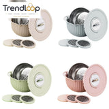 MULTIFUNCTIONAL STAINLESS STEEL STRAINER & DRAIN BASKET BOWL SET