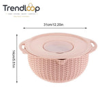 MULTIFUNCTIONAL STAINLESS STEEL STRAINER & DRAIN BASKET BOWL SET