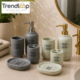 NORDIC CERAMIC BATHROOM VANITY SET – 4 PIECE LUXURY COLLECTION