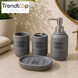 NORDIC CERAMIC BATHROOM VANITY SET – 4 PIECE LUXURY COLLECTION