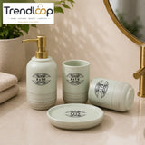 NORDIC CERAMIC BATHROOM VANITY SET – 4 PIECE LUXURY COLLECTION