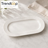 DANNY HOME 12.5" PORCELAIN OVAL PLATE – BW22-13