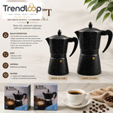 PREMIUM SPECKLED MOKA POT ESPRESSO MAKER