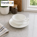 DANNY HOME 12 PIECE OPAL GLASS CUP & SAUCER SET 220ML – BW20-05/6C