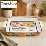 DANNY HOME DECORATIVE RECTANGULAR CERAMIC SERVING & BAKEWARE DISH 35.5 CM – ASC008-KP3