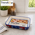 DANNY HOME DECORATIVE STONEWARE RECTANGULAR BAKEWARE DISH WITH HANDLES 30.5 CM – ASC006-KP2