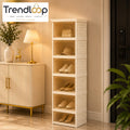 SPACE-SAVING 6-COMPARTMENT FOLDABLE SHOE STORAGE CABINET