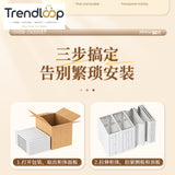 SPACE-SAVING FOLDABLE SHOE CABINET WITH CLEAR DISPLAY DOORS 18-COMPARTMENT