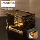 GLACIER PATTERN REMOTE CONTROL & TISSUE ORGANIZER BOX