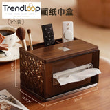 GLACIER PATTERN REMOTE CONTROL & TISSUE ORGANIZER BOX