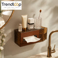LUXURY WALL-MOUNTED TOILET PAPER & TISSUE STORAGE BOX