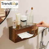 LUXURY WALL-MOUNTED TOILET PAPER & TISSUE STORAGE BOX