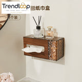 LUXURY WALL-MOUNTED TOILET PAPER & TISSUE STORAGE BOX