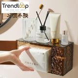 LUXURY WALL-MOUNTED TOILET PAPER & TISSUE STORAGE BOX